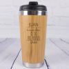 Regalos con nombre: Termo de Bambú grabado para padre Regalos con nombre: Termo de Bambú grabado para padre