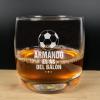 Cristalería personalizada: Vaso de whisky para el as del balón Cristalería personalizada: Vaso de whisky para el as del balón