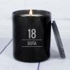 Velas personalizadas: Vela grabada para cumpleaños con campana de cristal Velas personalizadas: Vela grabada para cumpleaños con campana de cristal