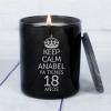 Velas personalizadas: Vela personalizada 'Keep calm' con campana de cristal Velas personalizadas: Vela personalizada 'Keep calm' con campana de cristal