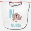 Regalos con nombre: Babero bebé personalizado 'alfabeto animal' Regalos con nombre: Babero bebé personalizado 'alfabeto animal'