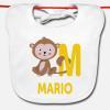 Regalos con nombre: Babero bebé personalizado 'alfabeto animal' Regalos con nombre: Babero bebé personalizado 'alfabeto animal'
