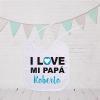Regalos con nombre: Babero personalizado I love Regalos con nombre: Babero personalizado I love