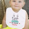 Regalos con nombre: Babero personalizado solo tengo ojos para... Regalos con nombre: Babero personalizado solo tengo ojos para...