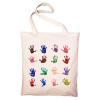 Regalos con el dibujo de tus hijos: Bolsa tote personalizada para profe huellas Regalos con el dibujo de tus hijos: Bolsa tote personalizada para profe huellas