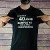 Camisetas personalizadas: Camiseta cumpleaños divertida personalizada Camisetas personalizadas: Camiseta cumpleaños divertida personalizada