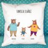 Diseño y decoración: Cojín familia Oso personalizado Diseño y decoración: Cojín familia Oso personalizado