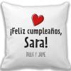 Diseño y decoración: Cojín feliz cumpleaños mujer Diseño y decoración: Cojín feliz cumpleaños mujer