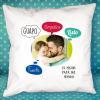 Diseño y decoración: Cojín personalizado 'burbujas' para papá Diseño y decoración: Cojín personalizado 'burbujas' para papá