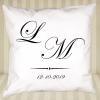 Diseño y decoración: Cojín personalizado con monograma Diseño y decoración: Cojín personalizado con monograma