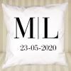 Diseño y decoración: Cojín personalizado con monograma Diseño y decoración: Cojín personalizado con monograma