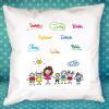 Diseño y decoración: Cojín personalizado firmas para profe Diseño y decoración: Cojín personalizado firmas para profe
