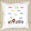 Diseño y decoración: Cojín personalizado firmas para profe Diseño y decoración: Cojín personalizado firmas para profe