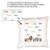 Diseño y decoración: Cojín personalizado firmas para profe Diseño y decoración: Cojín personalizado firmas para profe