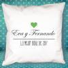 Diseño y decoración: Cojín personalizado para pareja Diseño y decoración: Cojín personalizado para pareja