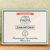 Diseño y decoración: Diploma personalizado para el mejor papá Diseño y decoración: Diploma personalizado para el mejor papá