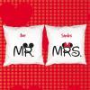 Diseño y decoración: Pack de cojines Mr y Mrs personalizados Diseño y decoración: Pack de cojines Mr y Mrs personalizados