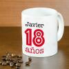 Tazas personalizadas: Taza personalizada para 18 cumpleaños Tazas personalizadas: Taza personalizada para 18 cumpleaños