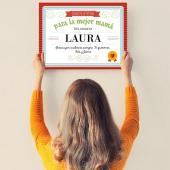 Diploma para la mejor mamá personalizado