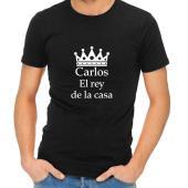 Camiseta personalizada "El rey de la casa"
