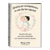 Cuaderno de firmas boda personalizado