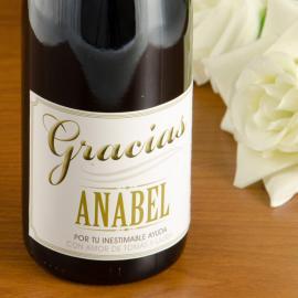 Botella de vino 'Agradecimiento' Botella de vino 'Agradecimiento'