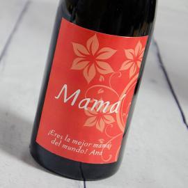 Botella de vino para la mejor madre Botella de vino para la mejor madre