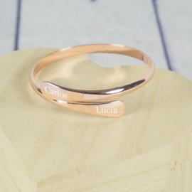 Brazalete dorado grabado Brazalete dorado grabado
