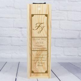 Caja de botella de vino para cumpleaños Caja de botella de vino para cumpleaños