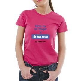 Camiseta me gusta mi mujer personalizada Camiseta me gusta mi mujer personalizada