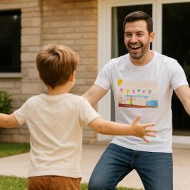 Camiseta personalizada con el dibujo de tu hijo Camiseta personalizada con el dibujo de tu hijo