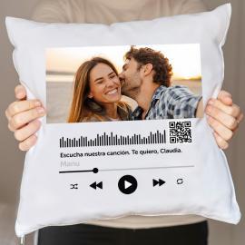 Canción personalizada en cojín Canción personalizada en cojín