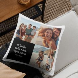 Cojín personalizado fotos y texto Cojín personalizado fotos y texto