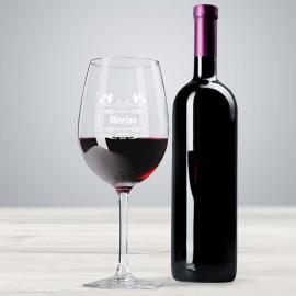 Copa de vino con nombre grabado Copa de vino con nombre grabado