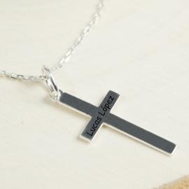 Cruz de plata personalizada Cruz de plata personalizada