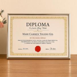 Diploma personalizado para celebraciones Diploma personalizado para celebraciones