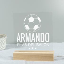 Lámpara led personalizada 'El as del balón' Lámpara led personalizada 'El as del balón'