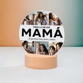 Lámpara LED Personalizada MAMÁ collage Lámpara LED Personalizada MAMÁ collage