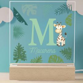 Lámpara personalizada para niño con inicial y nombre Lámpara personalizada para niño con inicial y nombre