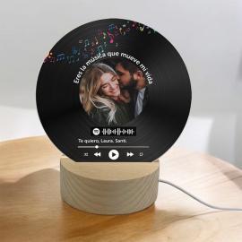 Lámpara Personalizada Spotify 'Disco de Vinilo' Lámpara Personalizada Spotify 'Disco de Vinilo'