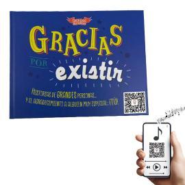 Libro Gracias por existir + canción personalizada Libro Gracias por existir + canción personalizada