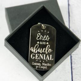 Llavero personalizado Eres un abuelo genial Llavero personalizado Eres un abuelo genial