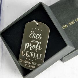 Llavero personalizado Eres un profe genial Llavero personalizado Eres un profe genial