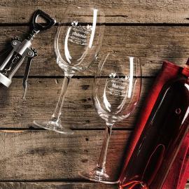 Pack dos copas de vino personalizadas Pack dos copas de vino personalizadas
