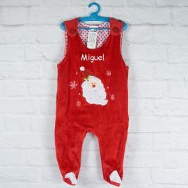 Ranita de navidad para bebé bordada Ranita de navidad para bebé bordada