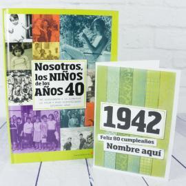 Regalo 80 cumpleaños: libro con tarjeta Regalo 80 cumpleaños: libro con tarjeta