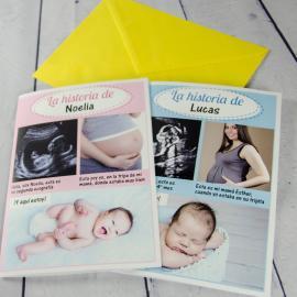 Tarjeta nacimiento la historia de... Tarjeta nacimiento la historia de...