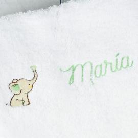 Toalla infantil con nombre bordado Toalla infantil con nombre bordado