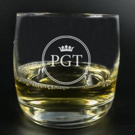 Vaso de whisky grabado con iniciales Vaso de whisky grabado con iniciales