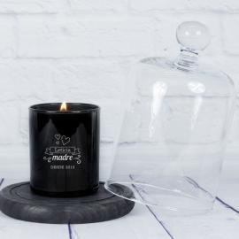 Vela grabada Mamá desde... con campana de cristal Vela grabada Mamá desde... con campana de cristal